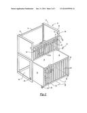 CRIB SET WITH STATIONARY AND MOVEABLE CRIB diagram and image