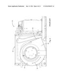 CIRCULAR EVAPORATING COIL WITH BACKWARD INCLINED BLOWER WHEEL WITH A     VERTICAL AXIS ROTATABLE DISCHARGE SHROUD diagram and image