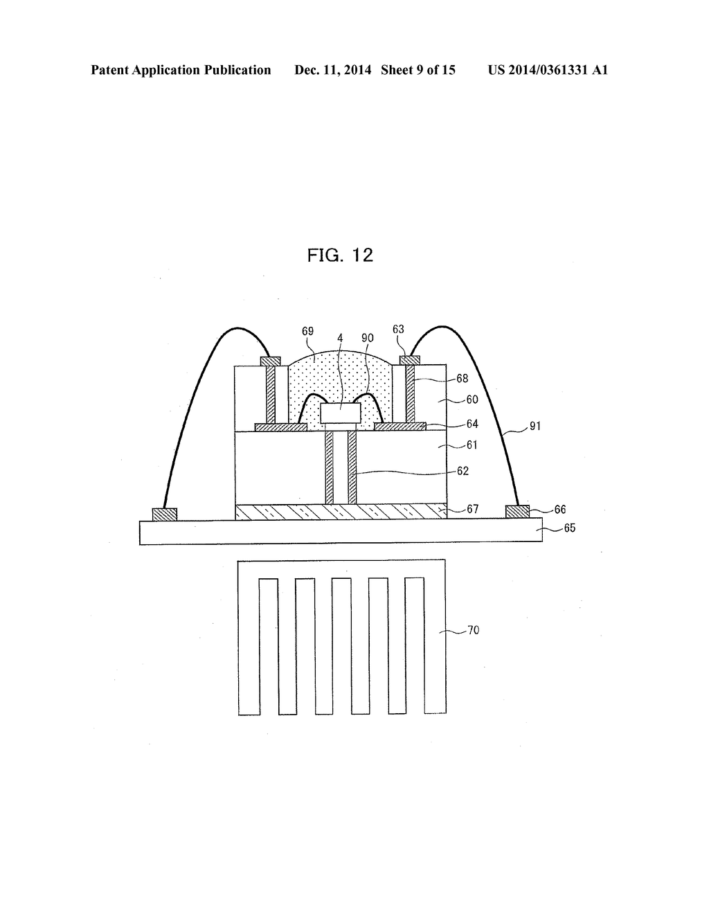 LIGHT-EMITTING APPARATUS, SURFACE LIGHT SOURCE, AND METHOD FOR     MANUFACTURING PACKAGE FOR LIGHT-EMITTING APPARATUS - diagram, schematic, and image 10