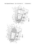 VEHICLE DASHBOARD PROVIDED WITH A HOUSING FOR SUPPORTING A PORTABLE     ELECTRONIC DEVICE diagram and image