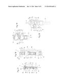 PULL-OUT BLOCKING DEVICE WITH PIVOTABLE SUPPORT ELEMENTS AND SPACER     ELEMENTS diagram and image