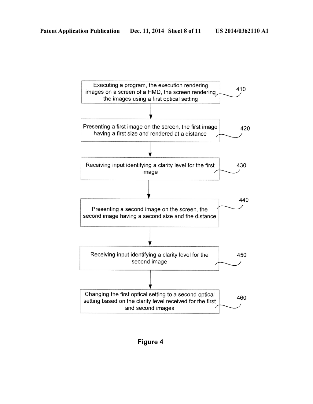 SYSTEMS AND METHODS FOR CUSTOMIZING OPTICAL REPRESENTATION OF VIEWS     PROVIDED BY A HEAD MOUNTED DISPLAY BASED ON OPTICAL PRESCRIPTION OF A     USER - diagram, schematic, and image 09