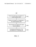 METHOD FOR CALIBRATING PERFORMANCE OF SMALL ARRAY MICROPHONES diagram and image