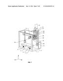 Multiple color extrusion type three dimensional printer diagram and image