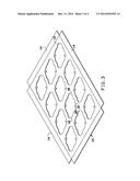 CUPCAKE INSERT THAT RETAINS CUPCAKES IN A DESIRED POSITION diagram and image