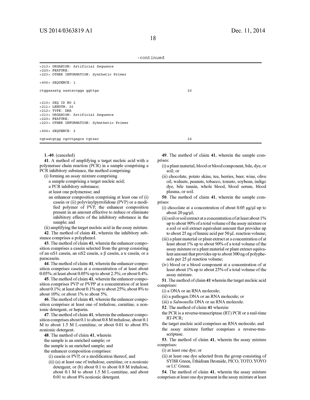 COMPOSITION TO OVERCOME INHIBITORS IN PCR AND GROWTH CULTURES - diagram, schematic, and image 59