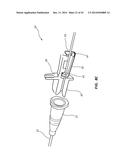 PORTED IV CATHETER HAVING EXTERNAL NEEDLE SHIELD AND INTERNAL BLOOD     CONTROL SEPTUM diagram and image