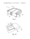 cartridge for test strips and a method for including a calibration code     onto the cartridge and for reading the code diagram and image