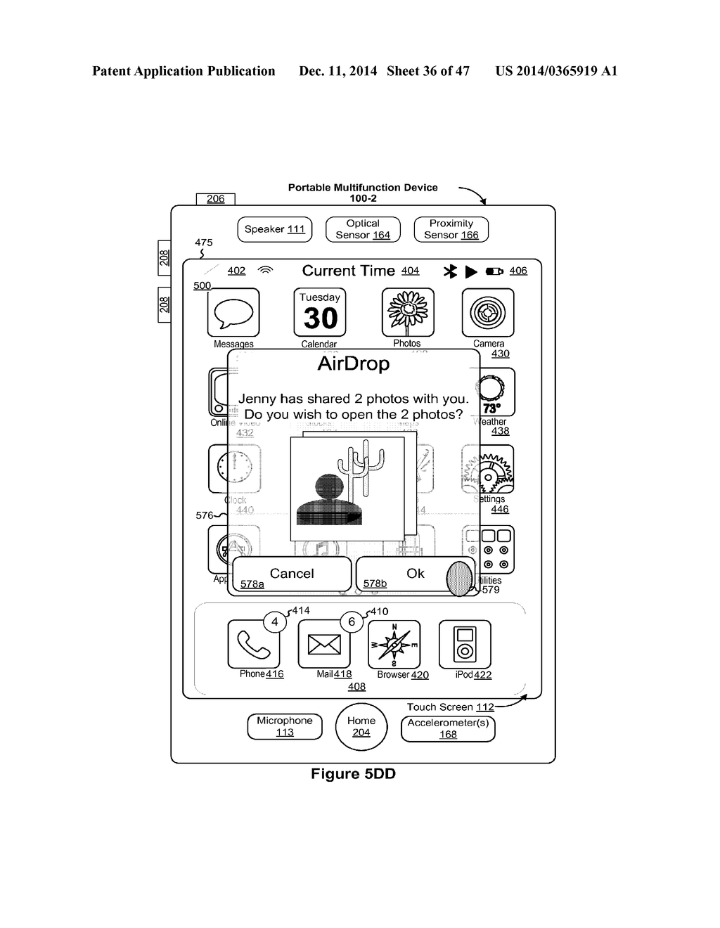 DEVICE, METHOD, AND GRAPHICAL USER INTERFACE FOR SHARING CONTENT FROM A     RESPECTIVE APPLICATION - diagram, schematic, and image 37