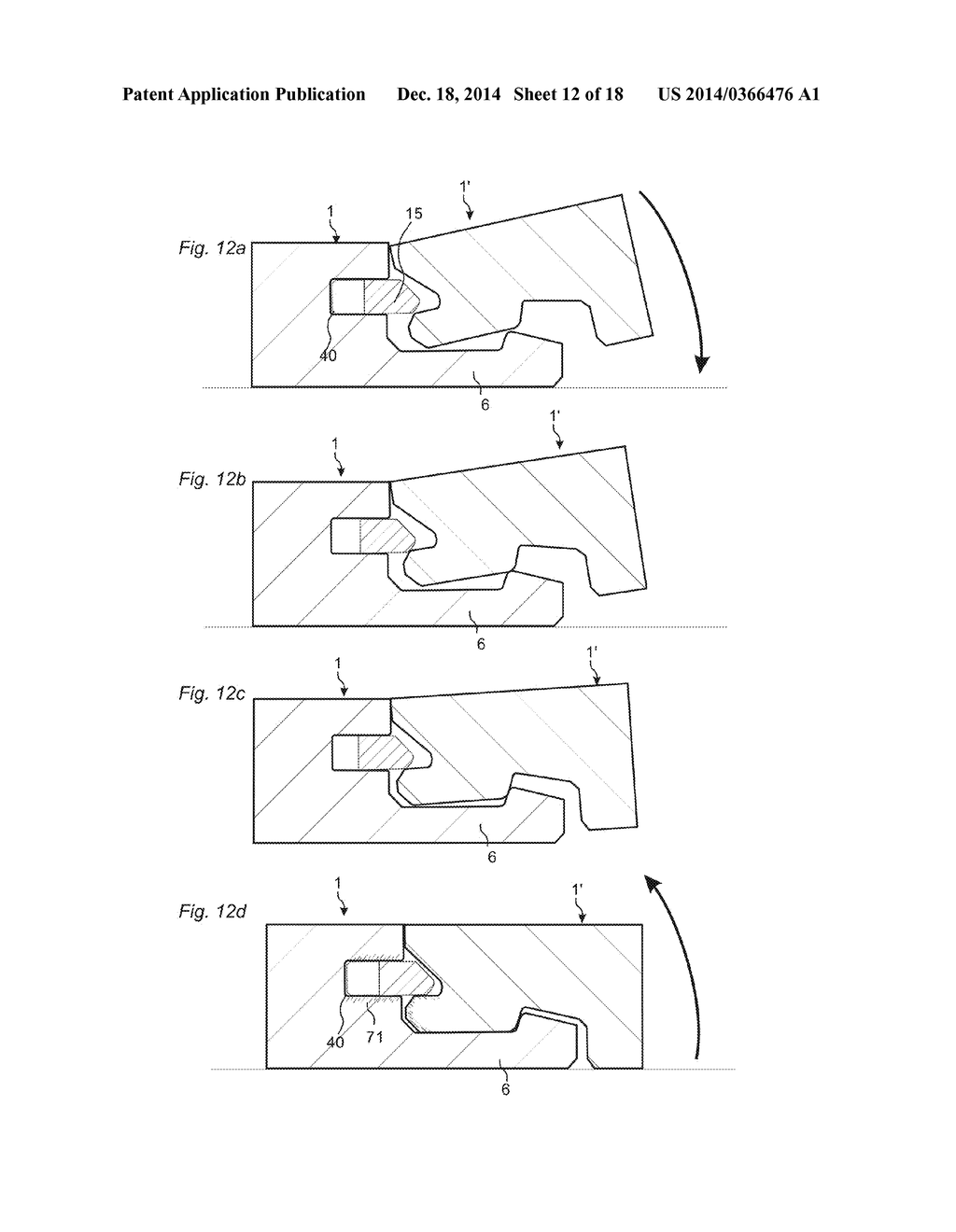 MECHANICAL LOCKING OF FLOOR PANELS WITH A FLEXIBLE BRISTLE TONGUE - diagram, schematic, and image 13