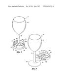 WINE GLASS CHARM diagram and image