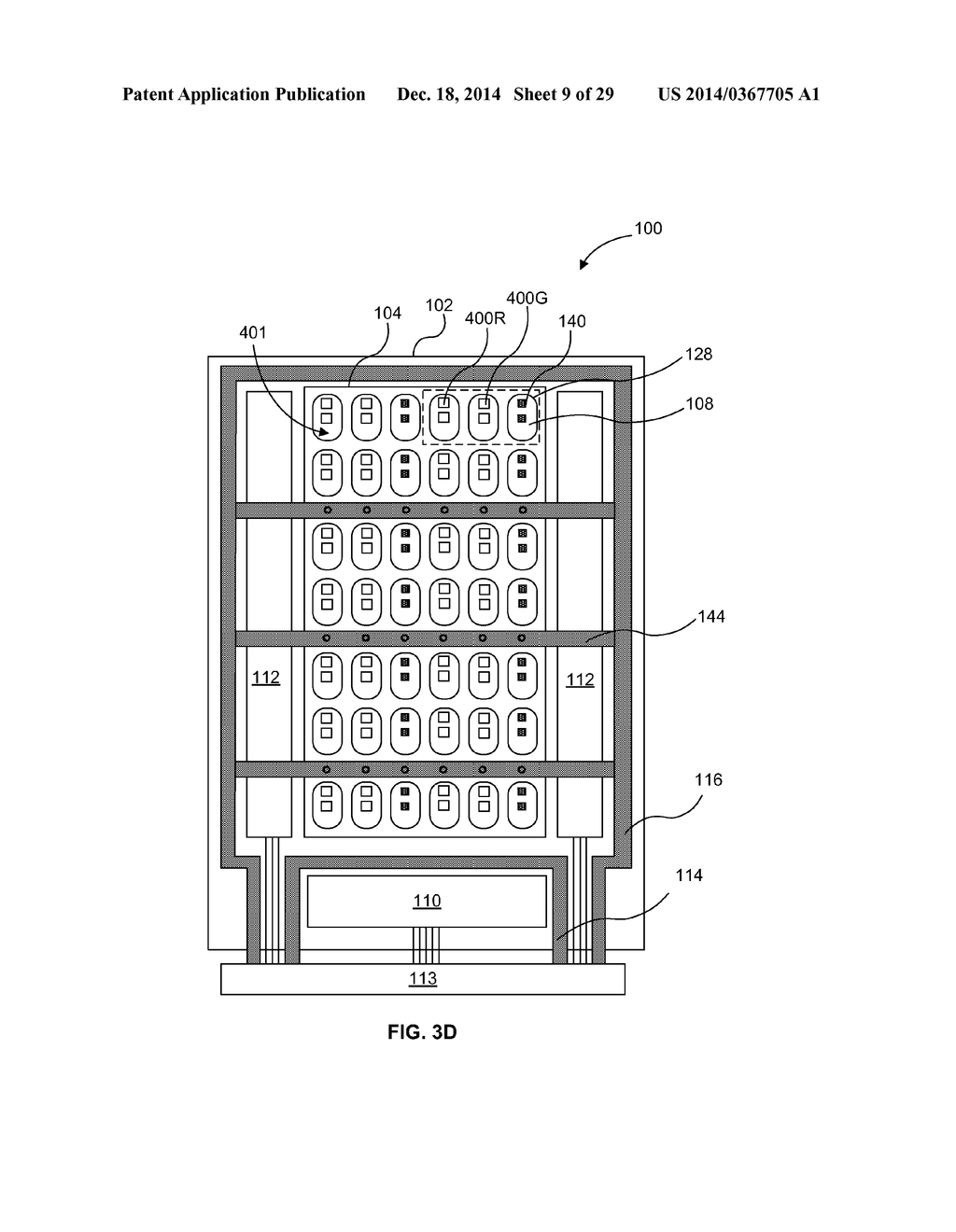 REFLECTIVE BANK STRUCTURE AND METHOD FOR INTEGRATING A LIGHT EMITTING     DEVICE - diagram, schematic, and image 10