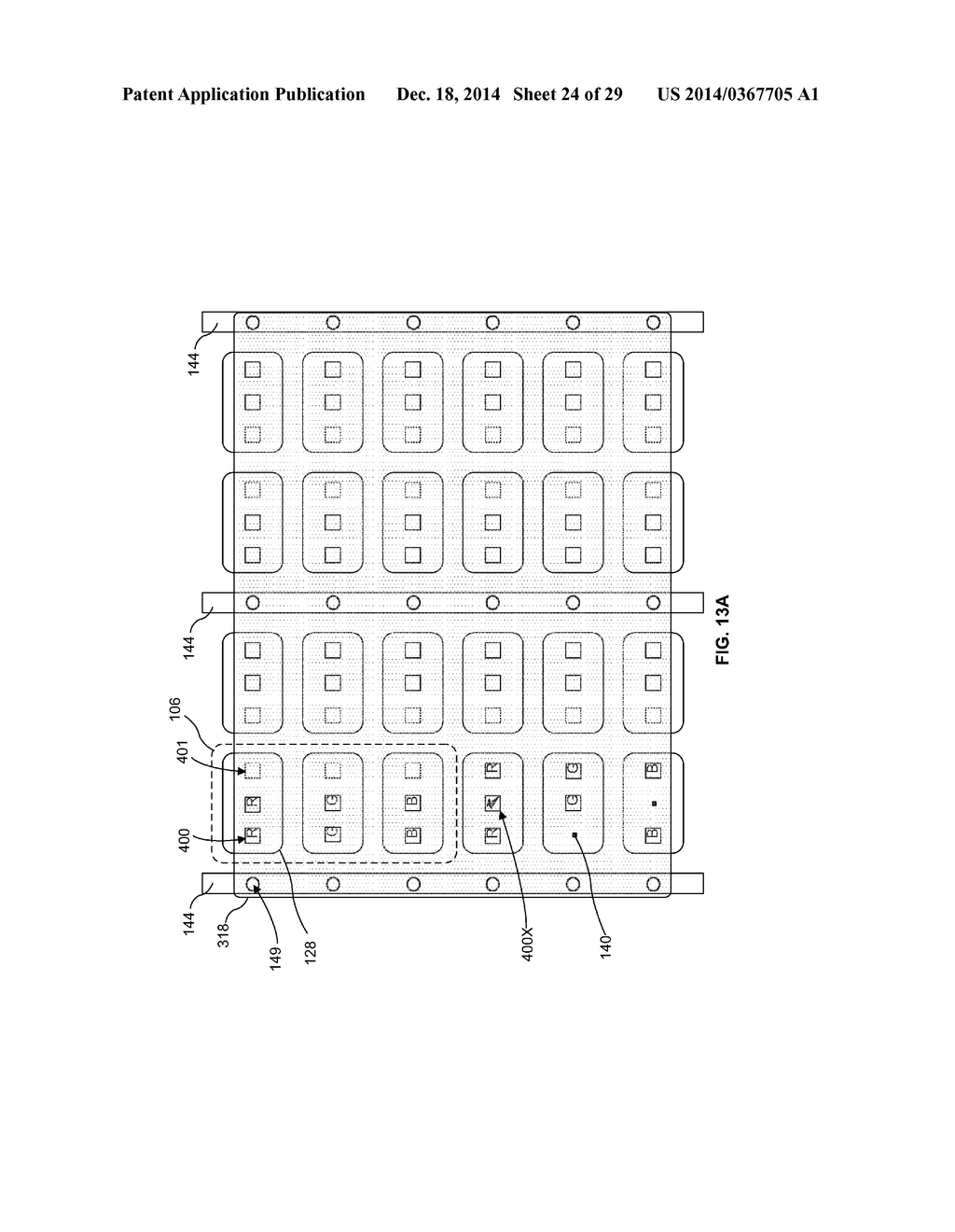 REFLECTIVE BANK STRUCTURE AND METHOD FOR INTEGRATING A LIGHT EMITTING     DEVICE - diagram, schematic, and image 25