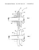 MOUNTING DEVICE FOR MOUNTING NARROW MACHINE ELEMENTS ON A SHAFT diagram and image