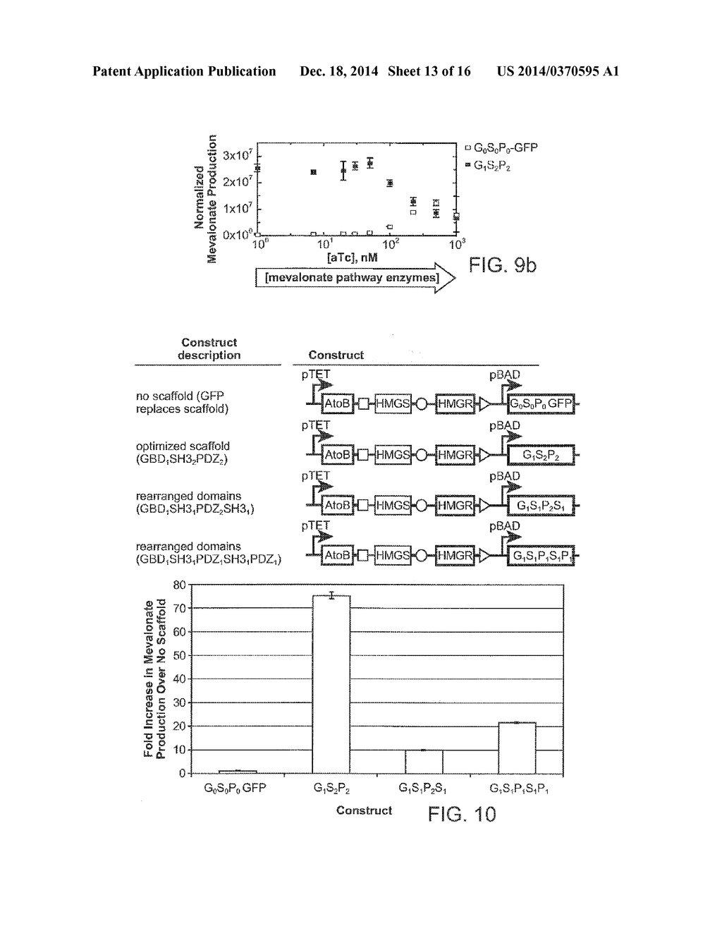 Use of Synthetic Scaffolds for the Production of Biosynthetic Pathway     Products - diagram, schematic, and image 14