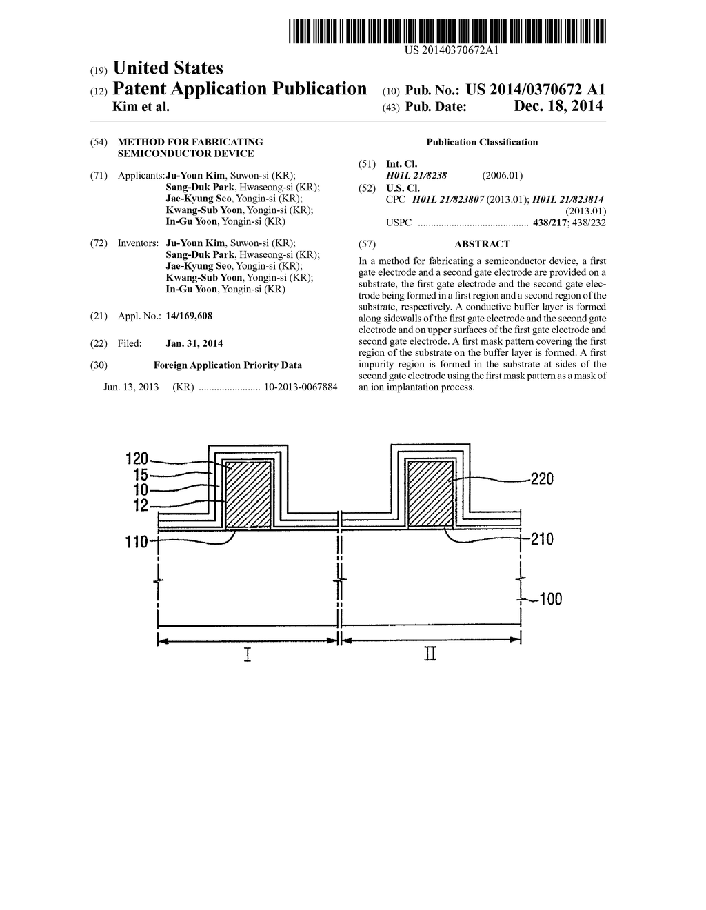 METHOD FOR FABRICATING SEMICONDUCTOR DEVICE - diagram, schematic, and image 01