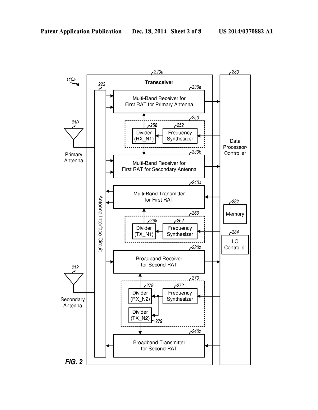 METHOD AND APPARATUS FOR CONCURRENT COMMUNICATION WITH MULTIPLE WIRELESS     COMMUNICATION SYSTEMS OF DIFFERENT RADIO ACCESS TECHNOLOGIES - diagram, schematic, and image 03