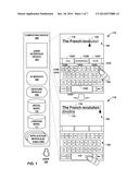 TOUCH KEYBOARD USING LANGUAGE AND SPATIAL MODELS diagram and image