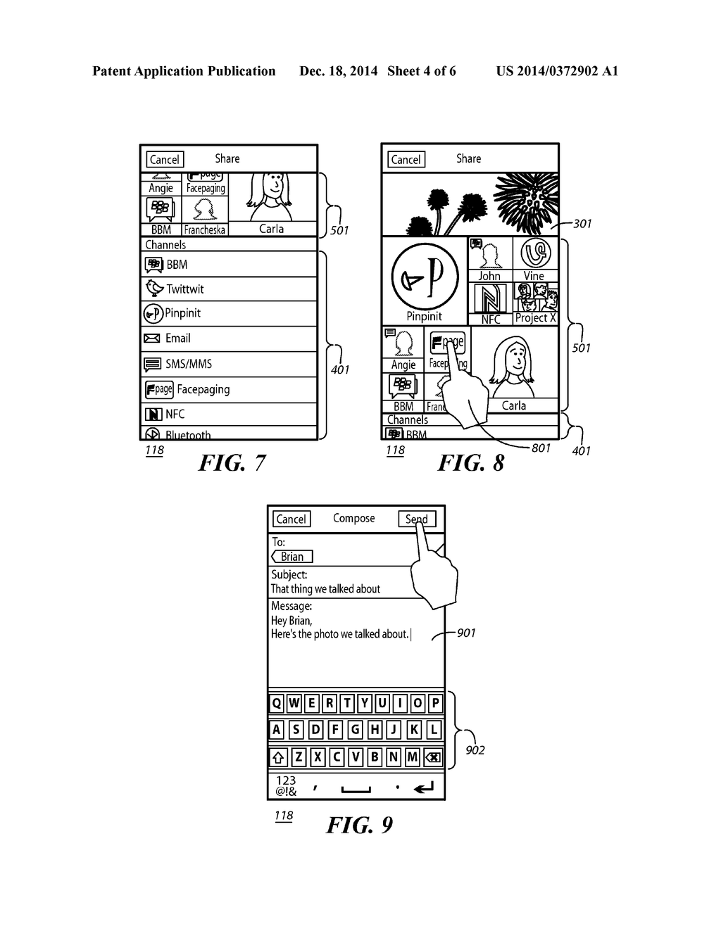 Method and Apparatus Pertaining to History-Based Content-Sharing     Recommendations - diagram, schematic, and image 05