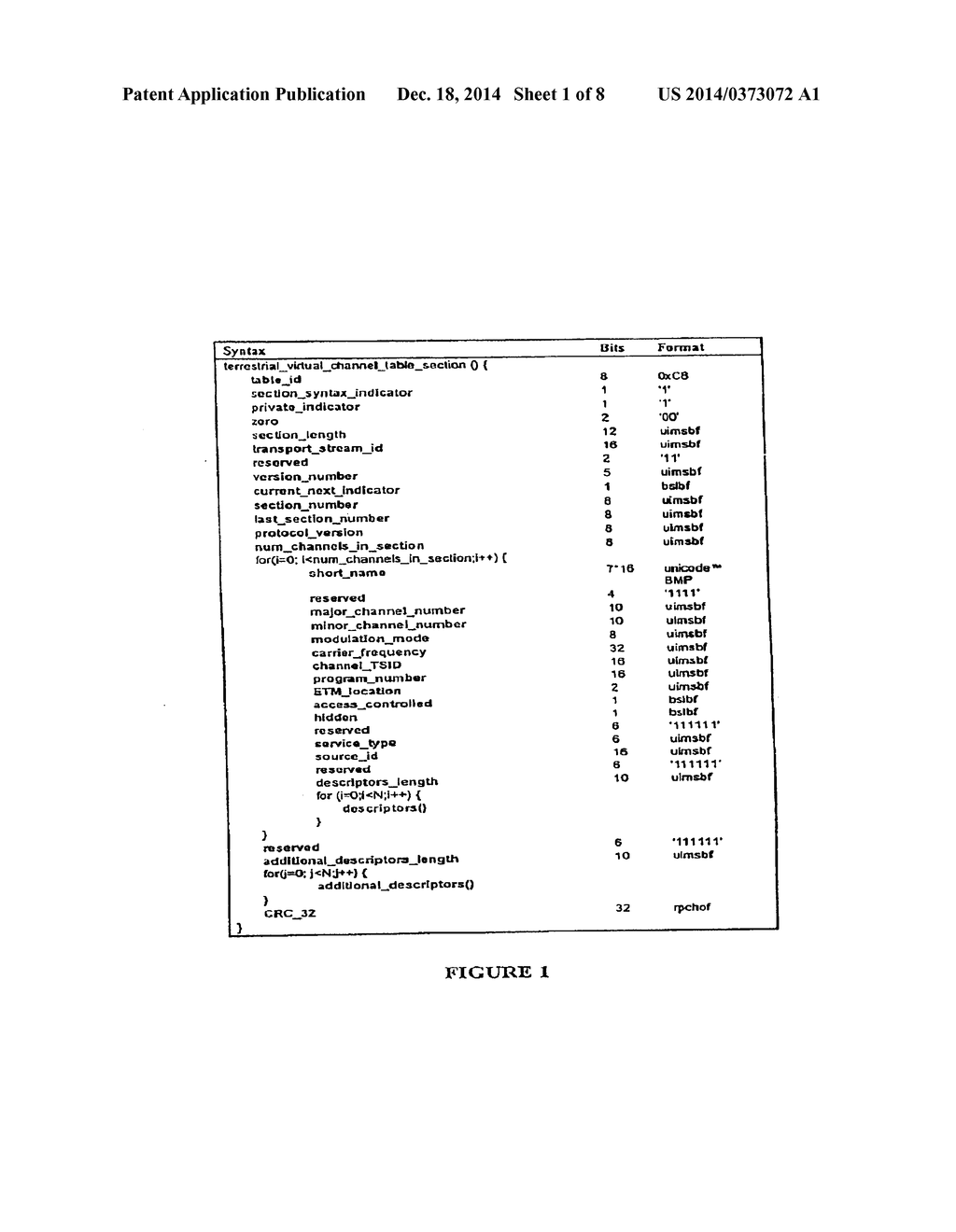 VIRTUAL CHANNEL TABLE FOR A BROADCAST PROTOCOL AND METHOD OF BROADCASTING     AND RECEIVING BROADCAST SIGNALS USING THE SAME - diagram, schematic, and image 02