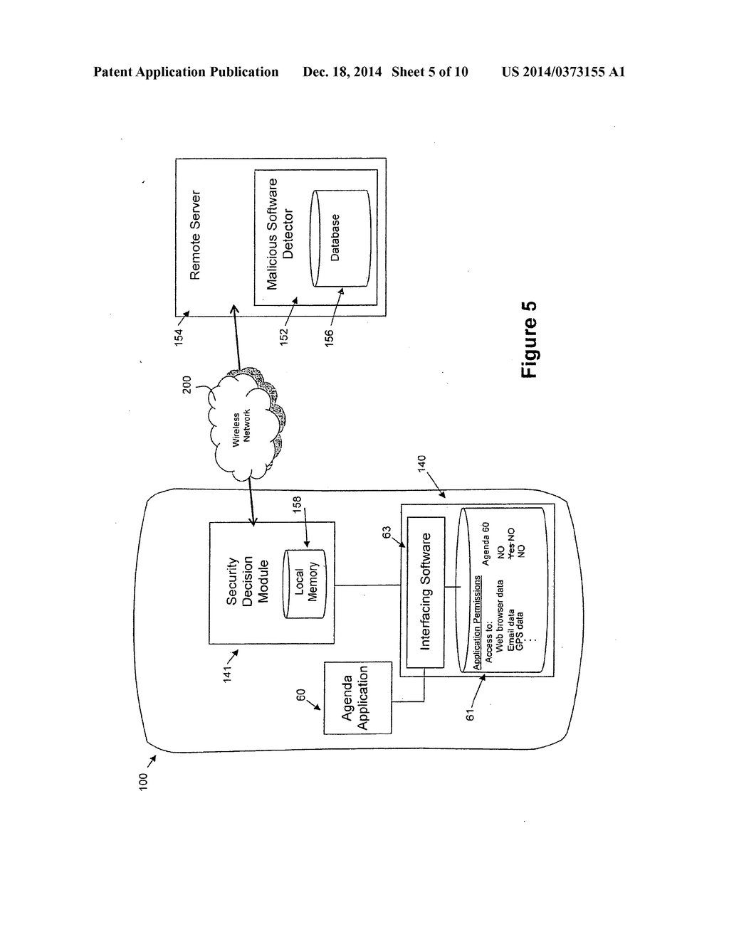 SYSTEM AND METHOD FOR CONTROLLING APPLICATIONS TO MITIGATE THE EFFECTS OF     MALICIOUS SOFTWARE - diagram, schematic, and image 06