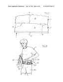 ARTICLE OF CLOTHING FACILITATING ITS OWN STORAGE DURING USE diagram and image