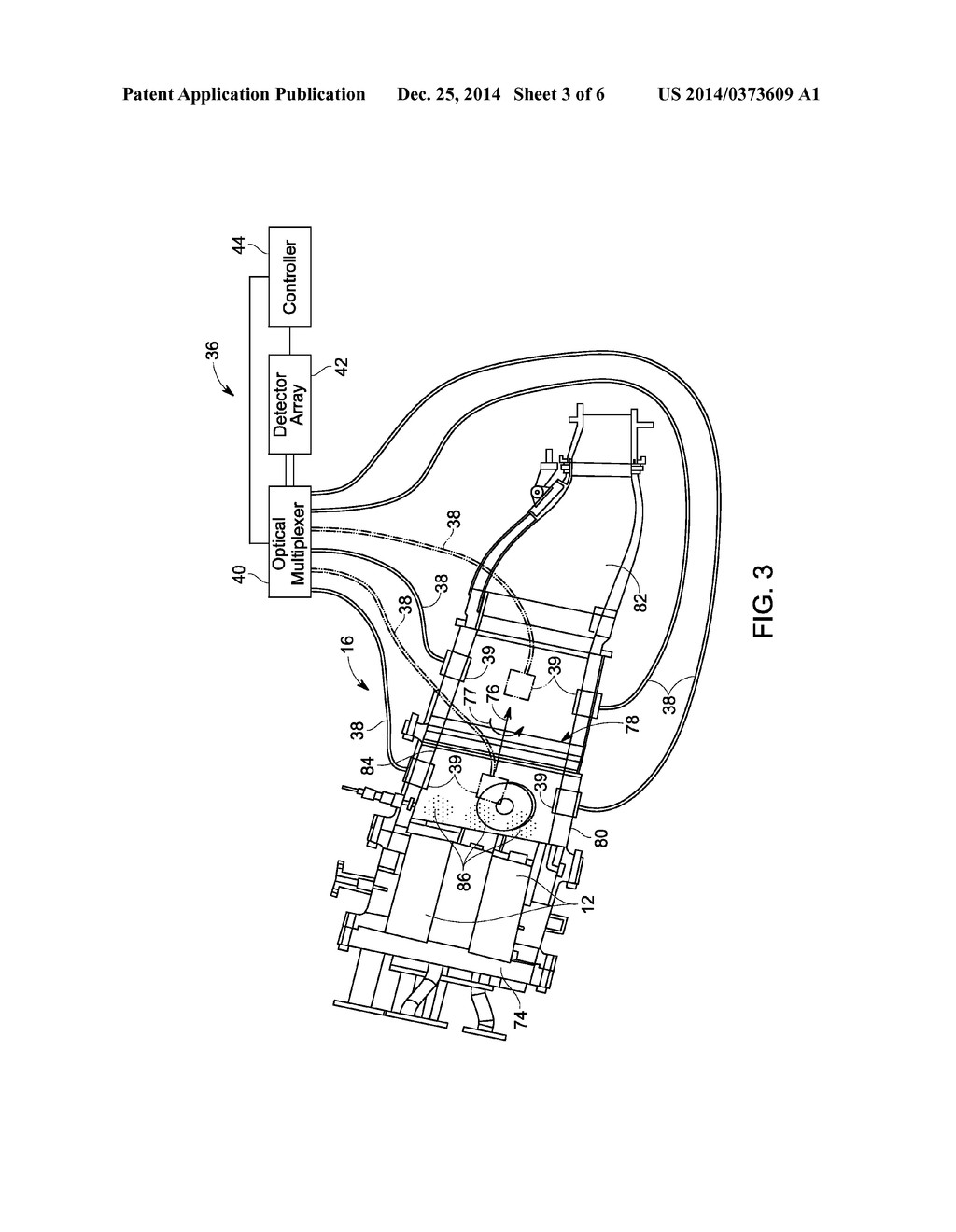 OPTICAL MONITORING SYSTEM FOR A GAS TURBINE ENGINE - diagram, schematic, and image 04