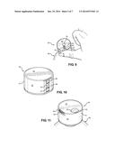 Reusable Rotating Bottle Cap Markers for Bottles and Containers diagram and image