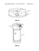 Reusable Rotating Bottle Cap Markers for Bottles and Containers diagram and image