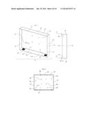 ENCLOSURE DEVICE FOR A VIDEO DISPLAY diagram and image