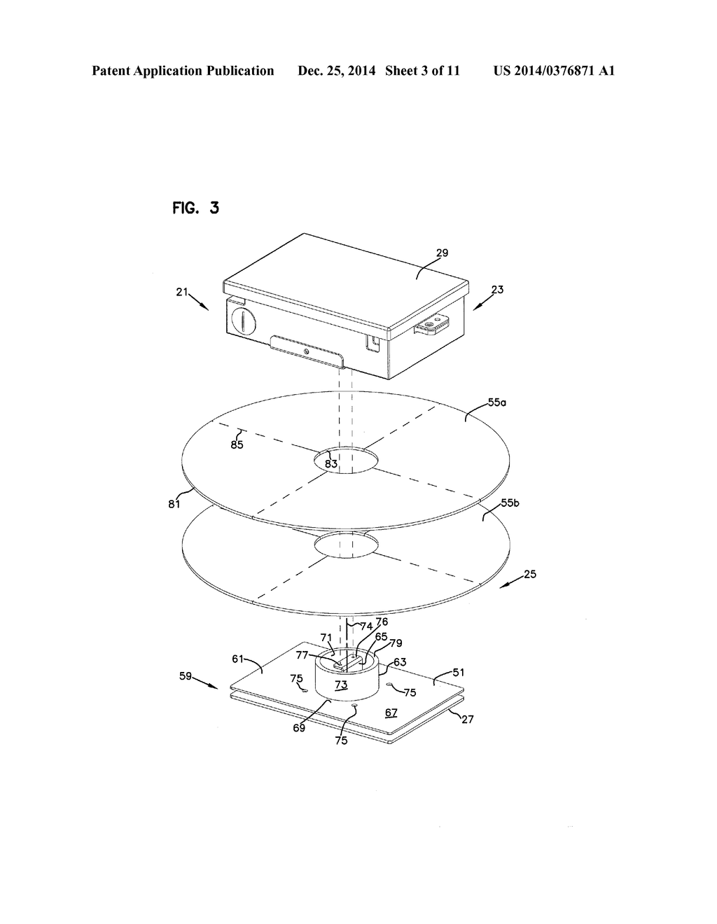 FIBER OPTIC ENCLOSURE WITH TEAR-AWAY SPOOL - diagram, schematic, and image 04