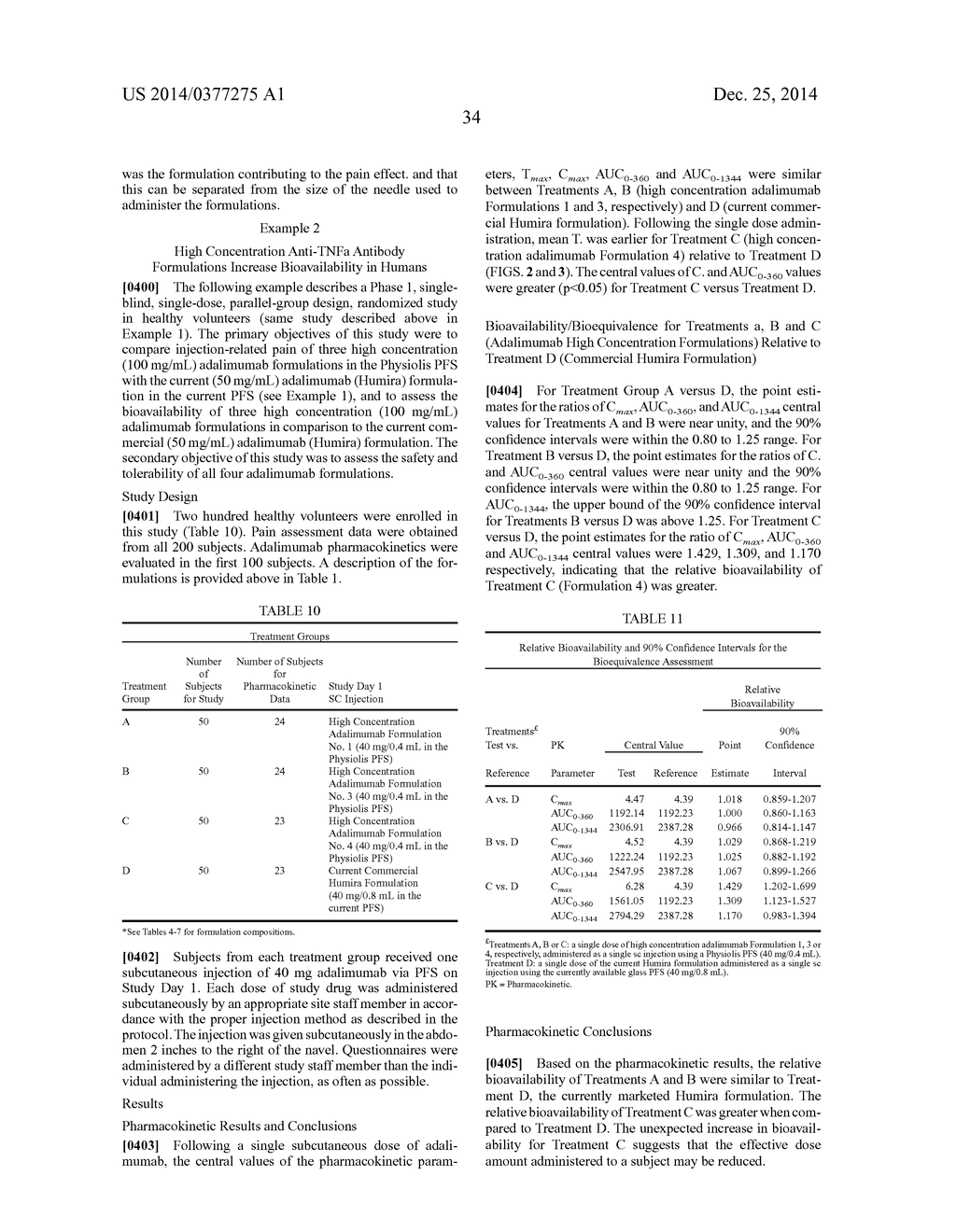 HIGH CONCENTRATION ANTI-TNFalpha ANTIBODY FORMULATIONS - diagram, schematic, and image 39