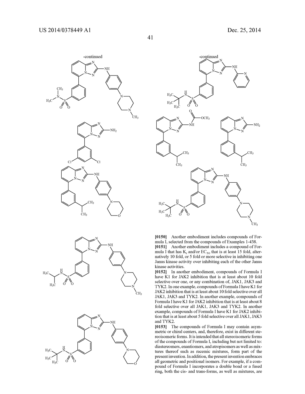 TRIAZOLOPYRIDINE JAK INHIBITOR COMPOUNDS AND METHODS - diagram, schematic, and image 42