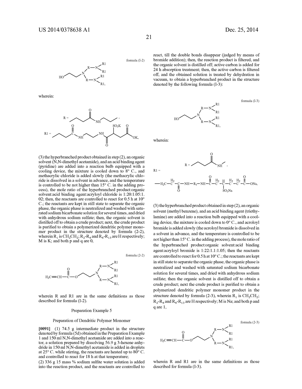 DENDRITIC POLYMER, DENDRITIC POLYMER MONOMER, AND HYPERBRANCHED COPOLYMER - diagram, schematic, and image 22