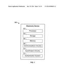 EMBEDDED AUTHENTICATION SYSTEMS IN AN ELECTRONIC DEVICE diagram and image