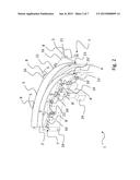 Transport section of a horizontal conveyor device with at least one     adjustable guide element diagram and image