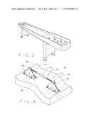 ADJUSTMENT MECHANISM FOR SHUFFLEBOARDS AND OTHER GAME BOARDS diagram and image