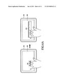 MOBILE TERMINAL INCLUDING TOUCH SCREEN SUPPORTING MULTI-TOUCH INPUT AND     METHOD OF CONTROLLING THE SAME diagram and image