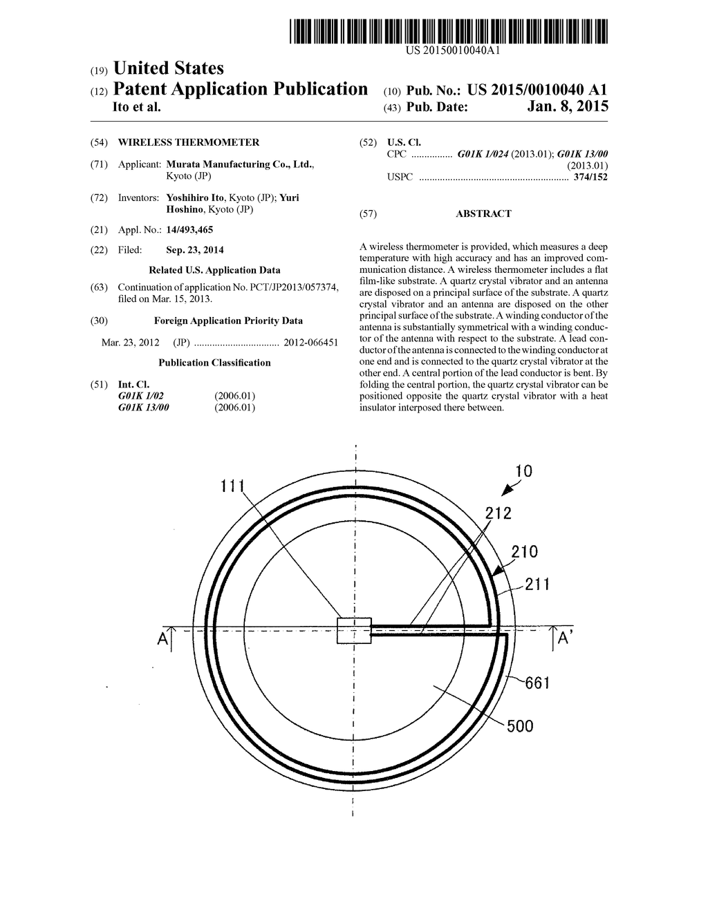 WIRELESS THERMOMETER - diagram, schematic, and image 01