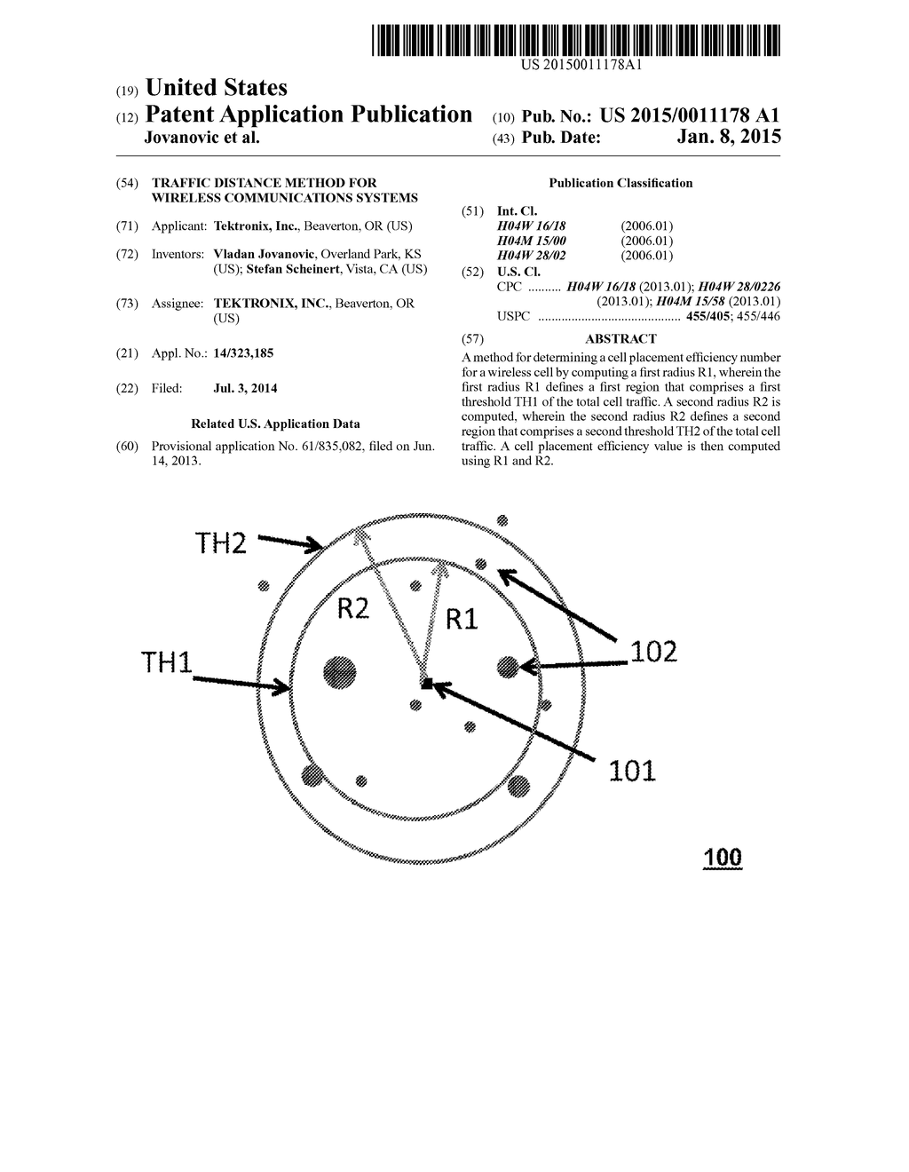 TRAFFIC DISTANCE METHOD FOR WIRELESS COMMUNICATIONS SYSTEMS - diagram, schematic, and image 01