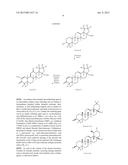 TRITERPENOIDS AND COMPOSITIONS CONTAINING THE SAME diagram and image