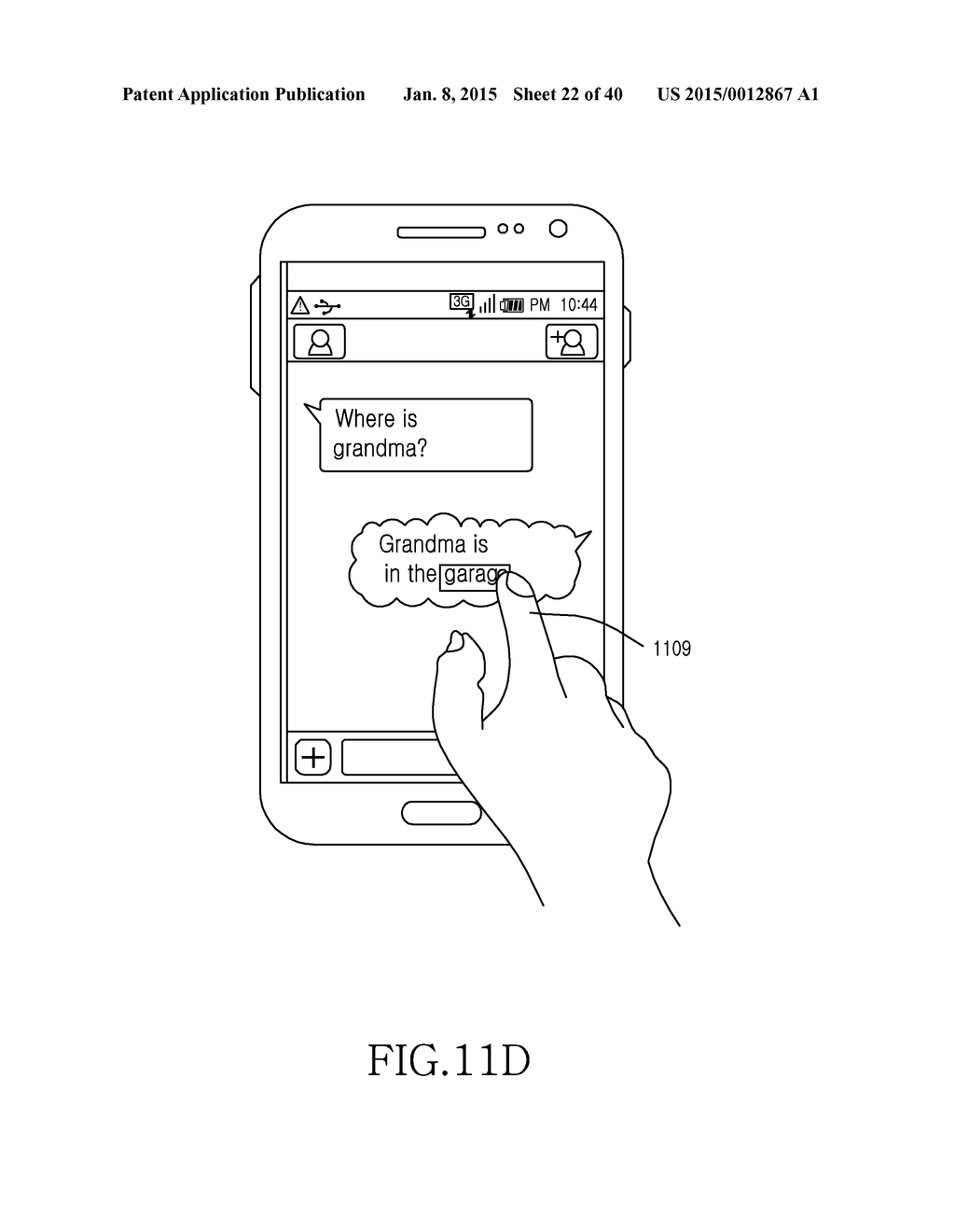 METHOD FOR RESTORING AN AUTO CORRECTED CHARACTER AND ELECTRONIC DEVICE     THEREOF - diagram, schematic, and image 23