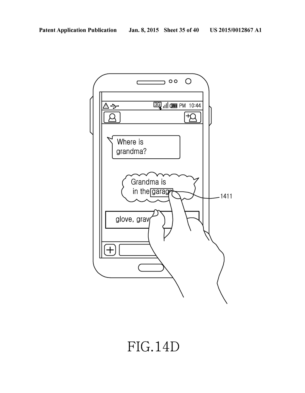 METHOD FOR RESTORING AN AUTO CORRECTED CHARACTER AND ELECTRONIC DEVICE     THEREOF - diagram, schematic, and image 36