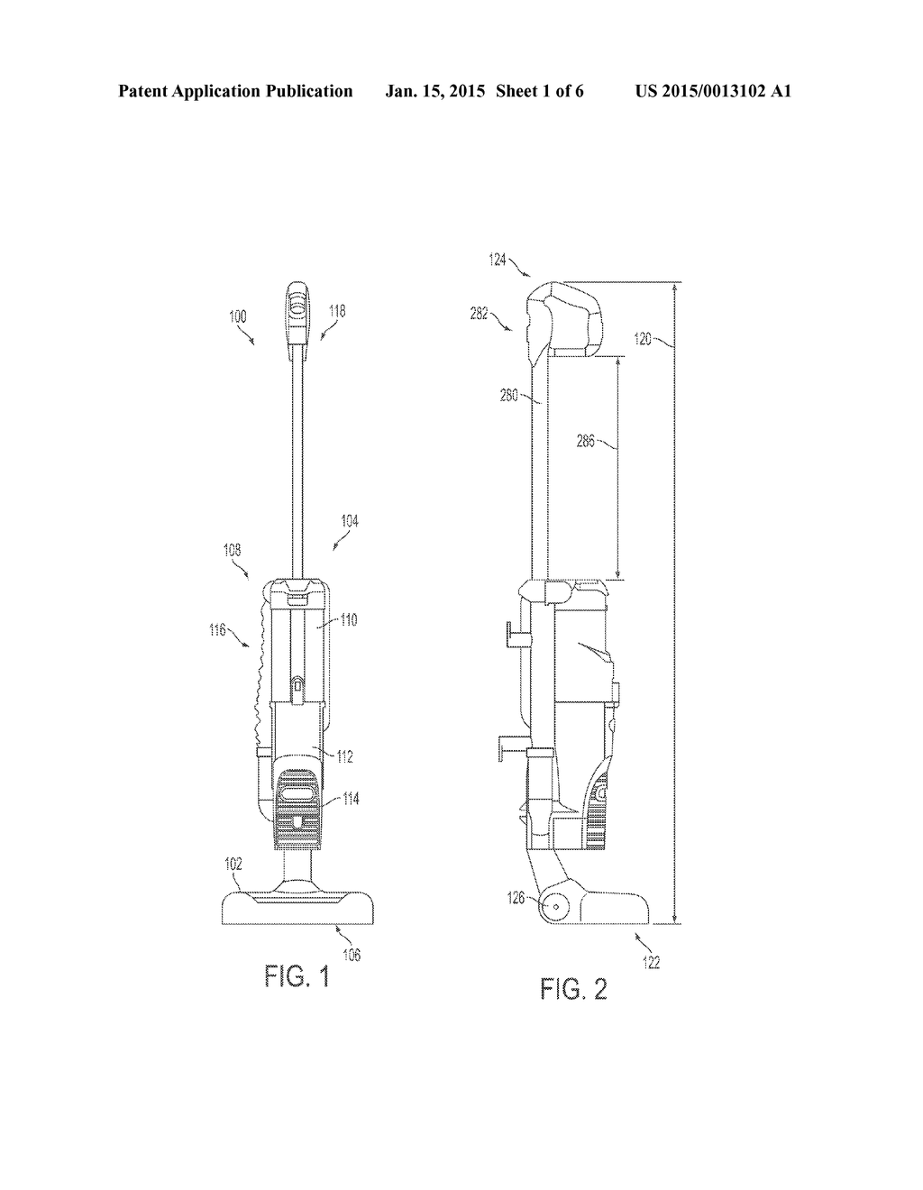 SURFACE CLEANING APPARATUS WITH AN ADJUSTABLE HANDLE - diagram, schematic, and image 02