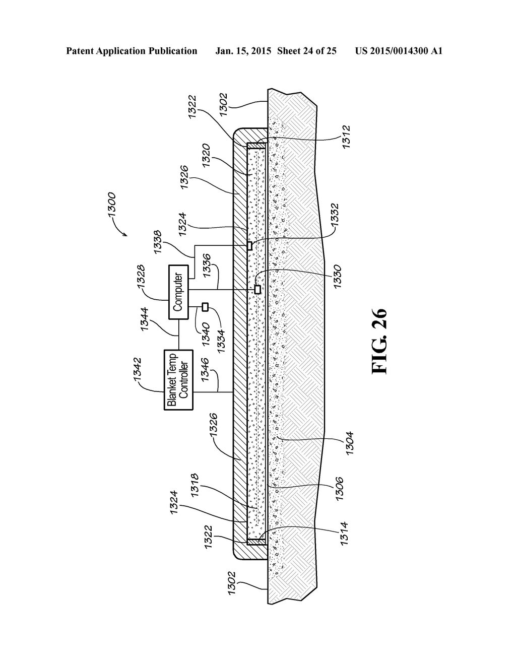 METHOD FOR ELECTRONIC TEMPERATURE CONTROLLED CURING OF CONCRETE AND     ACCELERATING CONCRETE MATURITY OR EQUIVALENT AGE, PRECAST CONCRETE     STRUCTURES AND OBJECTS AND APPARATUS FOR SAME - diagram, schematic, and image 25