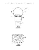 LED LIGHT BULB WITH LEDS MOUNTED ON ANGLED CIRCUIT BOARD diagram and image