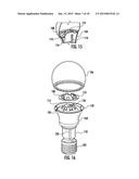 LED LIGHT BULB WITH LEDS MOUNTED ON ANGLED CIRCUIT BOARD diagram and image