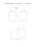 FOLDABLE DISPLAY DEVICE PROVIDING ADAPTIVE TOUCH SENSITIVE AREA AND METHOD     FOR CONTROLLING THE SAME diagram and image