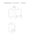 FOLDABLE DISPLAY DEVICE PROVIDING ADAPTIVE TOUCH SENSITIVE AREA AND METHOD     FOR CONTROLLING THE SAME diagram and image