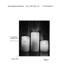 Electric Candles With Luminescent Material diagram and image